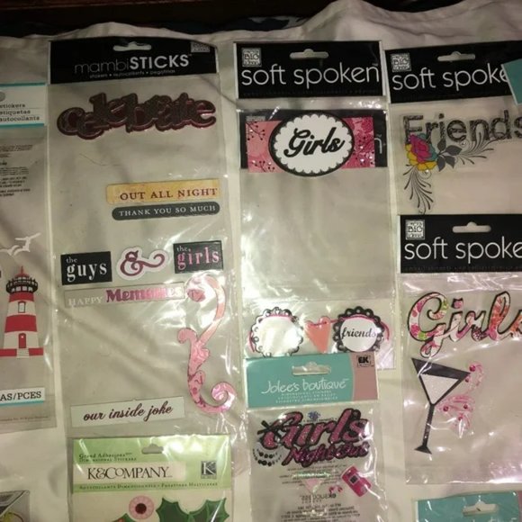 BUNDLE - Wooden Rubber Stamps , Ink, 2D & 3D Stickers And Much More (see photos) - Picture 8 of 9